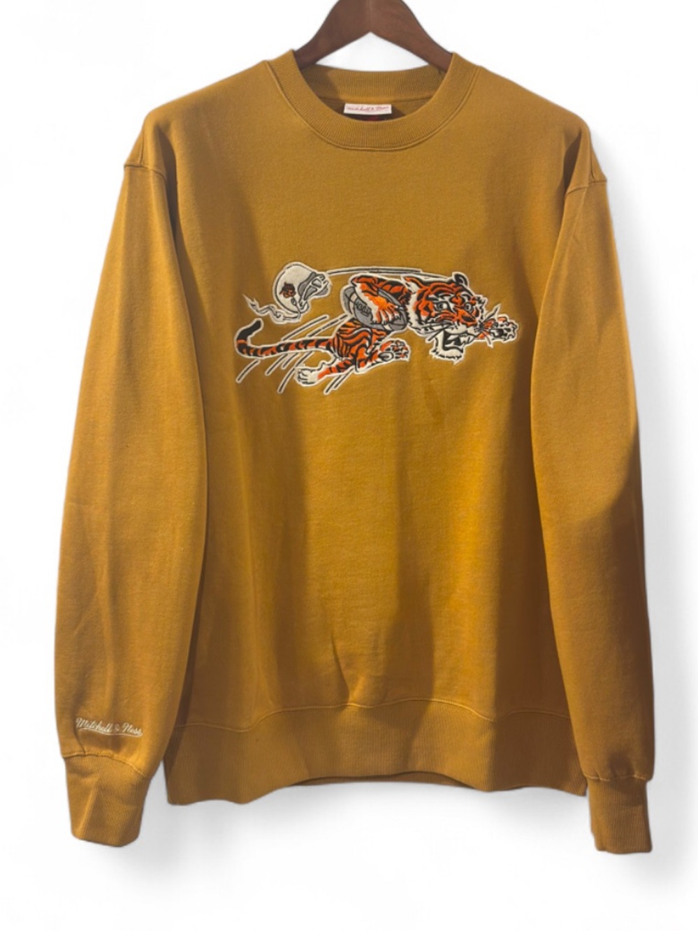 Mitchell & Ness NFL Throwback Cincinnati Bengals Crew Sweatshirt Size Men’s Lrg